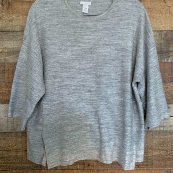 J. Jill Purejill gray pullover top, size small - Picture 6 of 8